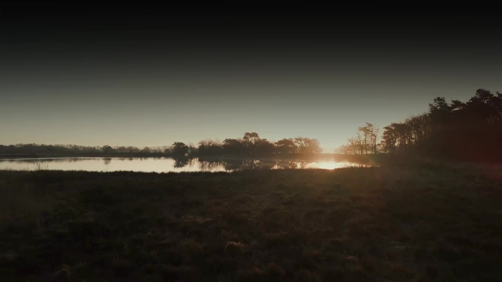 A lake at dusk in East Texas
